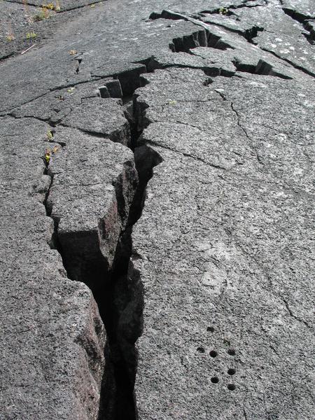 Crack in a lava dome[1]